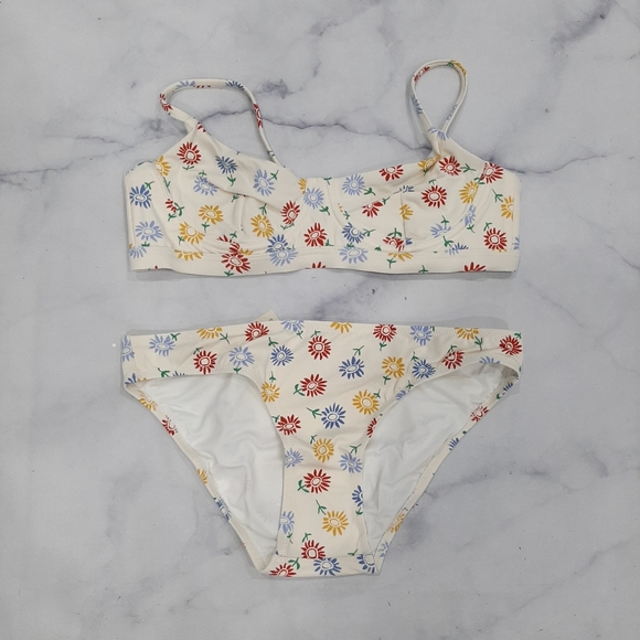 Madewell Other - Madewell Kat Structured Floral Bikini Set XS